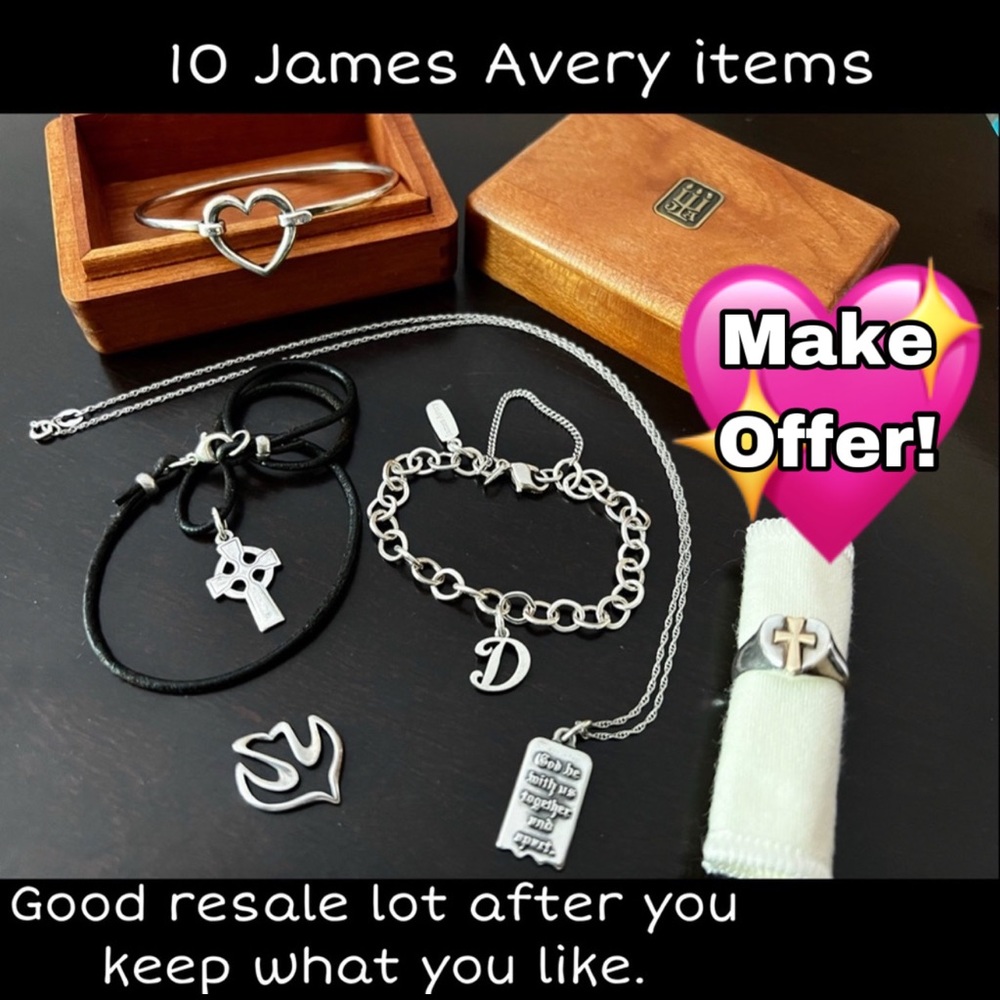10 James Avery pieces- Resell/keep bracelets ring necklaces box charms pendant